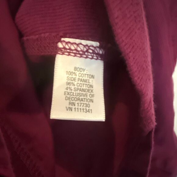 Converse one star burgundy cotton button down large - Picture 4 of 10